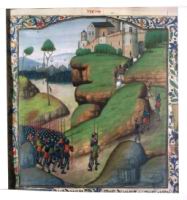 Francais 76, fol. 34, Prise du chateau d'Edimbourg (1340)